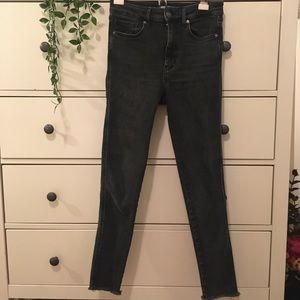Free People black high rise jeggings